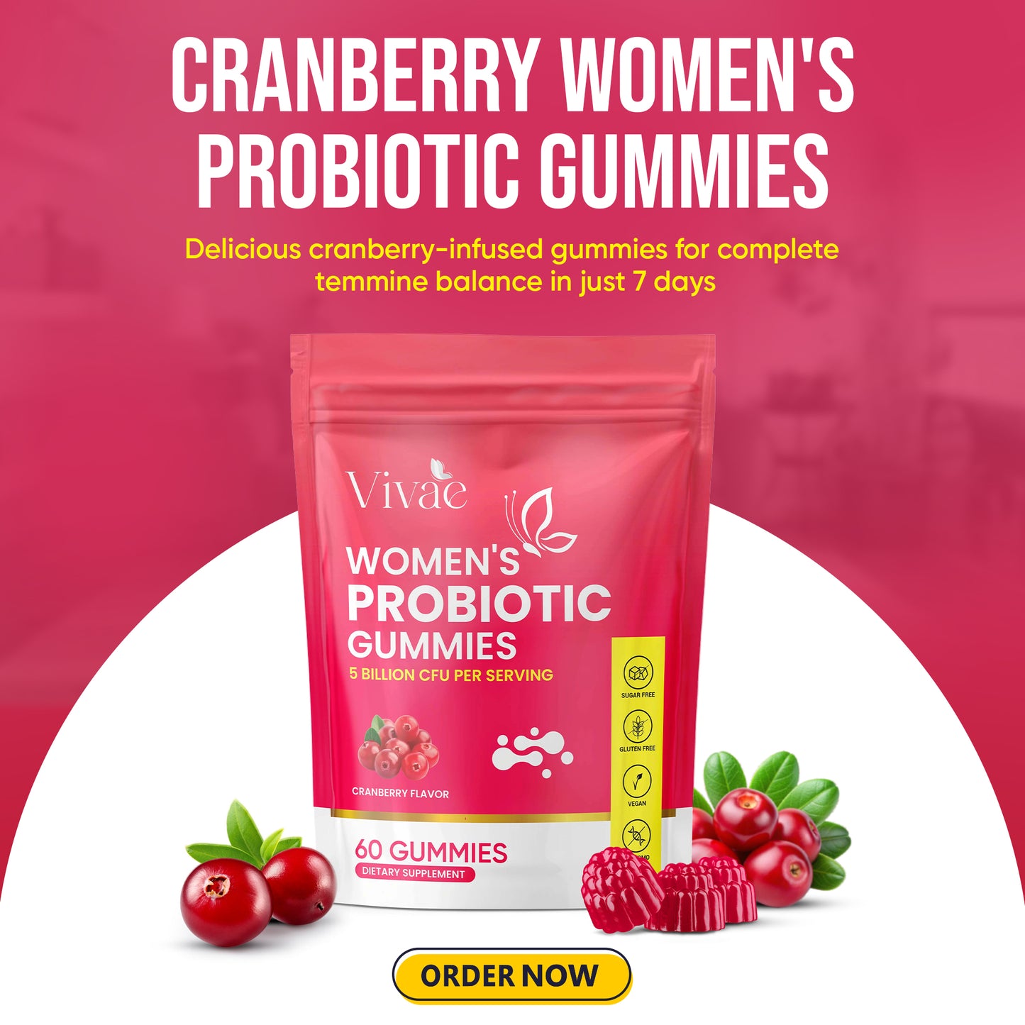 Cranberry Probiotic Gummies